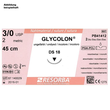 GLYCOLON DS 18 3/0=2 ungefärbt, Nahtmaterial Fadenlänge 70 cm (24 Stck.) (PACK=24 STÜCK) Produktbild