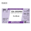PGA-RESORBA 3/0=2, violett geflochten, Nahtmaterial Fadenlänge 3x45cm (24Stck.) (PACK=24 STÜCK) Produktbild