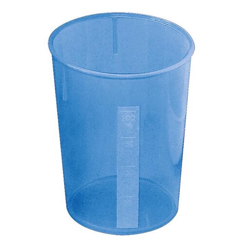 Schnabelbecher Unterteil blau transluzent Produktbild Front View L
