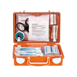 Erste-Hilfe Koffer QUICK-CD mit Füllung Standard DIN 13157, orange mit Wandhalterung Produktbild Additional View 1 S