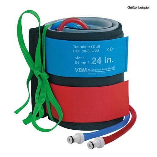 Tourniquet-Doppelmanschette, Arm lang, 46 x 12 cm Produktbild Front View L