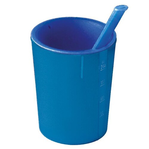 medizinische Trinkhilfe blau-blau 200 ml Produktbild Front View L