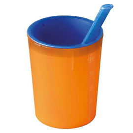 medizinische Trinkhilfe orange-blau 200 ml Produktbild