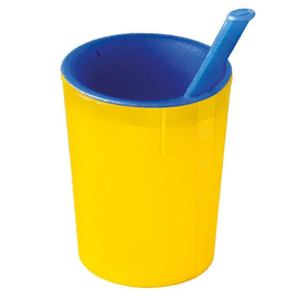 medizinische Trinkhilfe gelb-blau 200 ml Produktbild