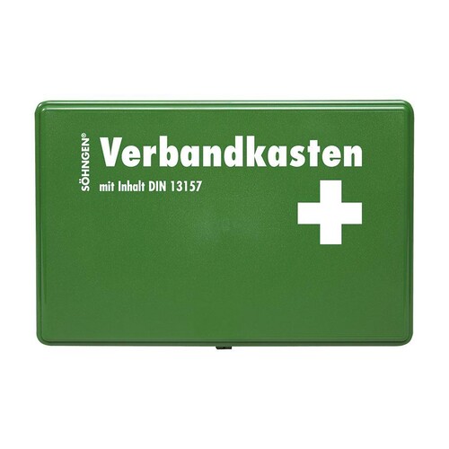 Verbandkasten KIEL/KU Standard mit Füllung Standard DIN 13157 grün Produktbild Front View L