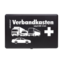 KFZ-Verbandkasten Standard mit Füllung DIN 13164, schwarz Produktbild