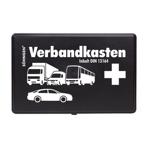 KFZ-Verbandkasten Standard mit Füllung DIN 13164, schwarz Produktbild