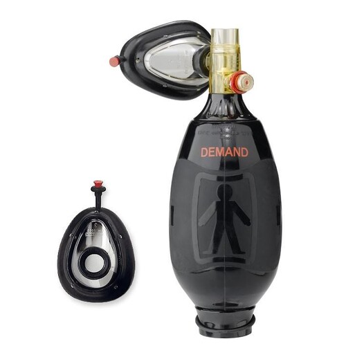 COMBIBAG Beatmungsbeutel mit Klarsicht-Beatmungsmaske mit aufbl. Produktbild Front View L