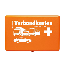 KFZ.-Verbandkasten Standard mit Füllung DIN 13164, orange Produktbild