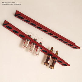 Ampullenleiste, 220 mm lang, rot für ULMER KOFFER II, III und RESCUE-PACK Produktbild