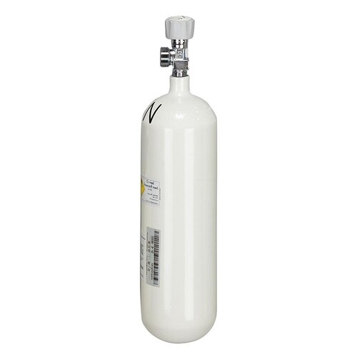 Sauerstoff-Flasche, leer 2,0 Ltr., G 3/4, 200 bar Produktbild Front View L