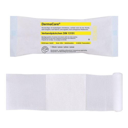 DermaCare Verbandpäckchen DIN 13151 groß, steril Produktbild Front View L