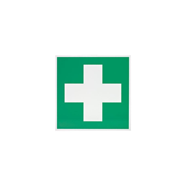 Rettungszeichen Erste-Hilfe-Kreuz, ca. 200 x 200 mm  Produktbild