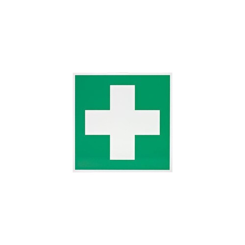 Rettungszeichen Erste-Hilfe-Kreuz, ca. 200 x 200 mm  Produktbild Front View L