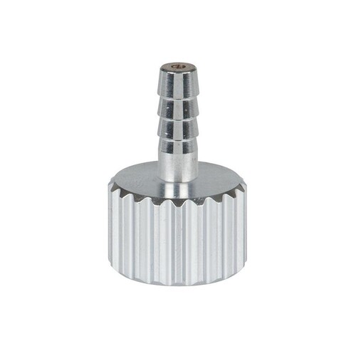 Anschlusstülle, geriffelt UNF 9/16 mit Überwurfmutter Produktbild Front View L