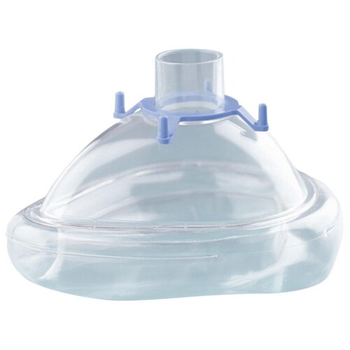 CPAP-/NIV-Einmal-Maske mit Luftkissen Gr. L (große Erwachsene) mit Haltering für Kopfbänderung Produktbild Front View L