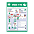 Aushang zur Ersten Hilfe Kunststoff-Plakat Produktbild