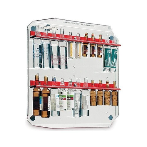 Ampullenkassette mit 2 Ampullenleisten mit je 11 Ampullenplätzen nur für ULMER KOFFER III Produktbild Front View L