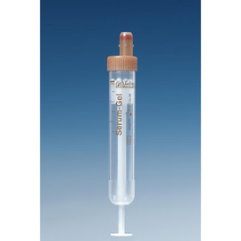 S-Monovetten 9 ml, 92 x 16 mm, Serum-Gel, steril (50 Stck.) (PACK=50 STÜCK) Produktbild