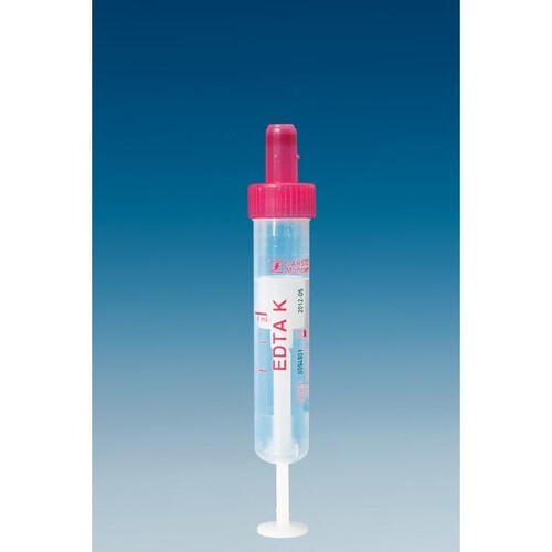S-Monovetten 4 ml, 75 x 15 mm, K3 EDTA, steril (50 Stck.) (PACK=50 STÜCK) Produktbild Front View L