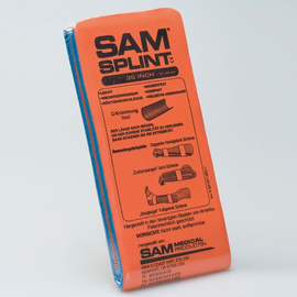 SAM-SPLINT Universalschiene, orange/blau, 11 x 91 cm, gefaltet Produktbild