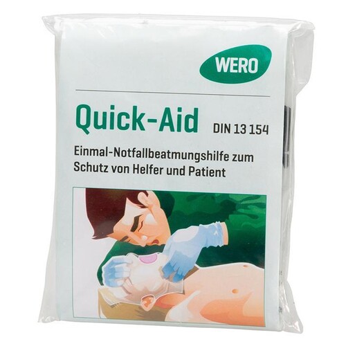 QUICK-AID Einmal-Notfallbeatmungshilfe Produktbild Front View L