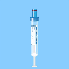 S-Monovetten 2,7 ml, 75x13 mm, DNA Exact Papieretikett, steril (50 Stck.) blau EU / US Code (PACK=50 STÜCK) Produktbild
