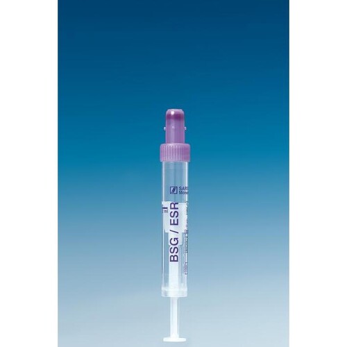 S-Monovetten 2 ml, 82 x 11 mm, BSG/4 NC, steril (50 Stck.) (PACK=50 STÜCK) Produktbild Front View L