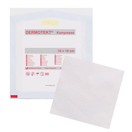 DERMOTEKT Kompresse V ca. 10 x 10 cm einzeln steril verpackt Produktbild