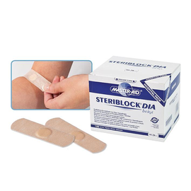 Steriblock Dia Wundauflagen beige steril 95 x 28 mm (100 Stck.) (PACK=100 STÜCK) Produktbild