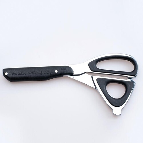 Rettungsschere Robin Safety Boy inkl. Wand- / Fahrzeughalterung Produktbild Front View L