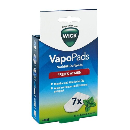 WICK VapoPads WH7V1 Menthol Nachfüll-Duftpads (7 Stck.) (PACK=7 STÜCK) Produktbild Front View L