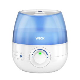 WICK Mini Kaltluft Ultraschall Luftbefeuchter WUL525E, weiß/blau Produktbild
