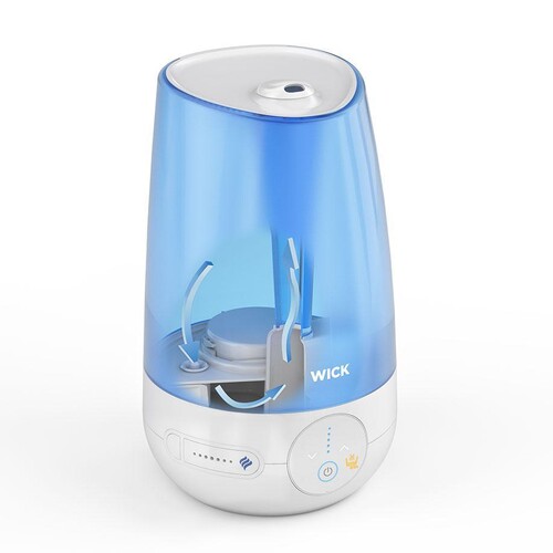 WICK Kaltluft Ultraschall Luftbefeuchter WUL565E4, weiß/blau Produktbild Additional View 1 L