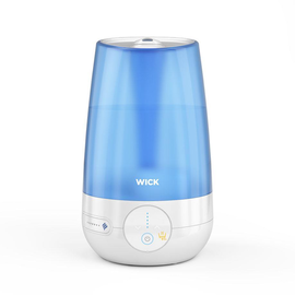 WICK Kaltluft Ultraschall Luftbefeuchter WUL565E4, weiß/blau Produktbild