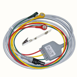 EKG-Kabel mit 3 Ableitungen (IEC) 3 m, mit Druckknopfanschlüssen Produktbild