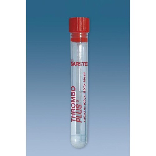 Thrombo-Plus 75 x 11,5 mm (50 Stck.) Blutentnahmesysteme Produktbild Front View L