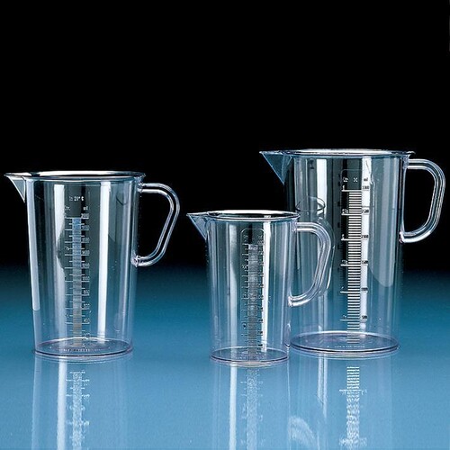 Messbecher, SAN, erhabene Skala, 2000 ml Produktbild Front View L
