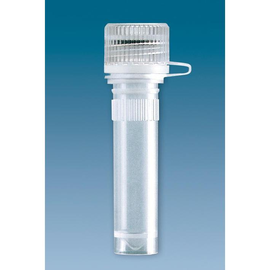 Mikro-PP-Röhrchen 2 ml, flach, mit anhängendem Schraubverschluss (100Stck.) (BTL=100 STÜCK) Produktbild