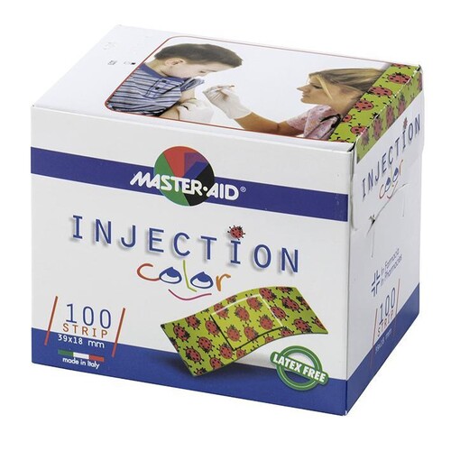 Injection Strip Color Injektionspflaster Marienkäfer, 39 x 18 mm (100 Stck.) (PACK=100 STÜCK) Produktbild Additional View 1 L