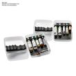 BTM-Box Taschenampullarium transparent mit 6 Steckplätzen Produktbild Additional View 1 S