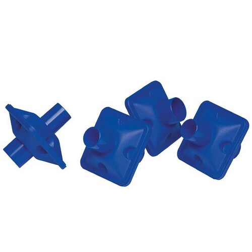 Bakterien-Virenfilter mit Mundstück blau (50 Stck.) (PACK=50 STÜCK) Produktbild Front View L