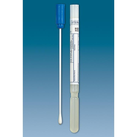Abstrichtupfer mit Amies-Transportmedium Polystyrolstab 133mm, steril (500 Stck.) (KTN=500 STÜCK) Produktbild