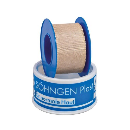 SÖHNGEN-Plast Heftpflaster ca. 5 m x 2,50 cm mit Schutzring Produktbild Front View L