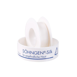 SÖHNGEN-Silk Heftpflaster ca. 5 m x 1,25 cm mit Schutzring Produktbild
