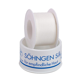 SÖHNGEN-Silk Heftpflaster ca. 5 m x 2,50 cm mit Schutzring Produktbild