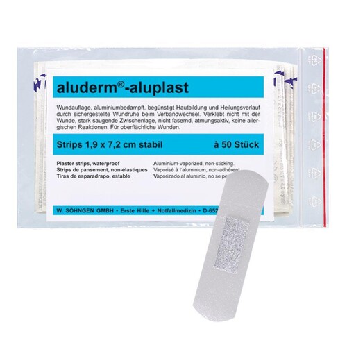 aluderm-aluplast Strips stabil ca. 1 9 x 7 2 cm (50 Stck.) (BTL=50 STÜCK)