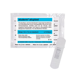 aluderm-aluplast Strips elastisch ca. 1,9 x 7,2 cm (10 Stck.) (BTL=10 STÜCK) Produktbild