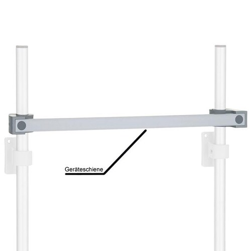 Geräteschiene 25 x 10 x 810 mm Produktbild Front View L