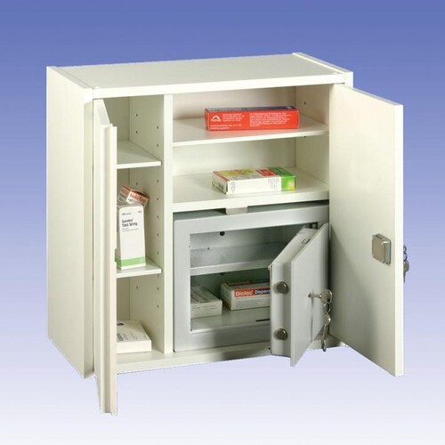 Medikamentenschrank weiß Produktbild Front View L